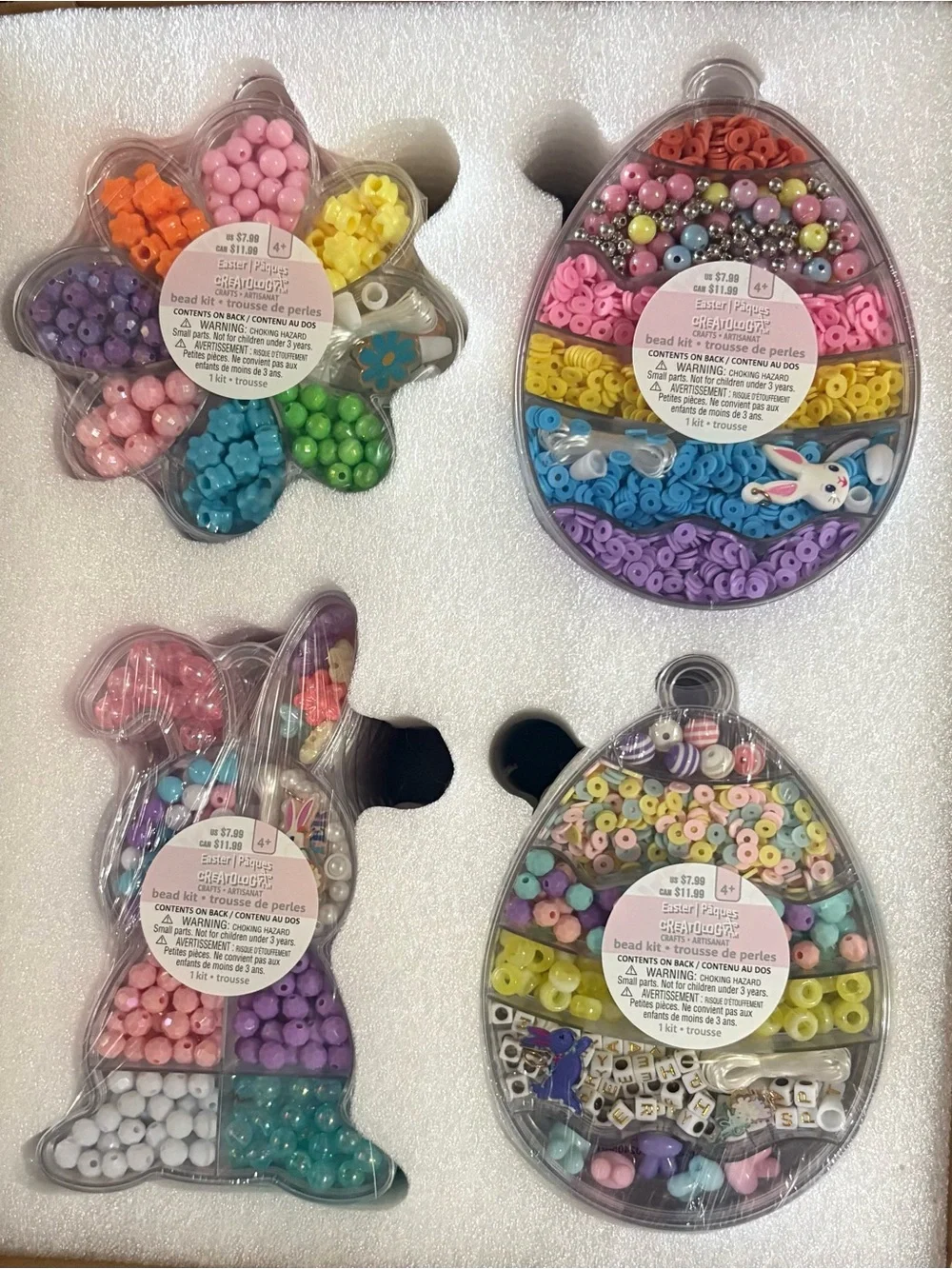 Kids Pastel Bead Craft Kit - Multicolor